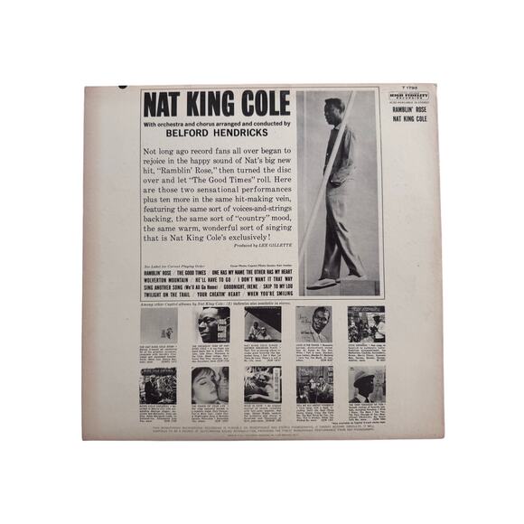 NAT KING COLE – Ramblin' Rose - LP vinyle 1962 Capitol Records – ST 1793 Pop - Picture 4 of 4